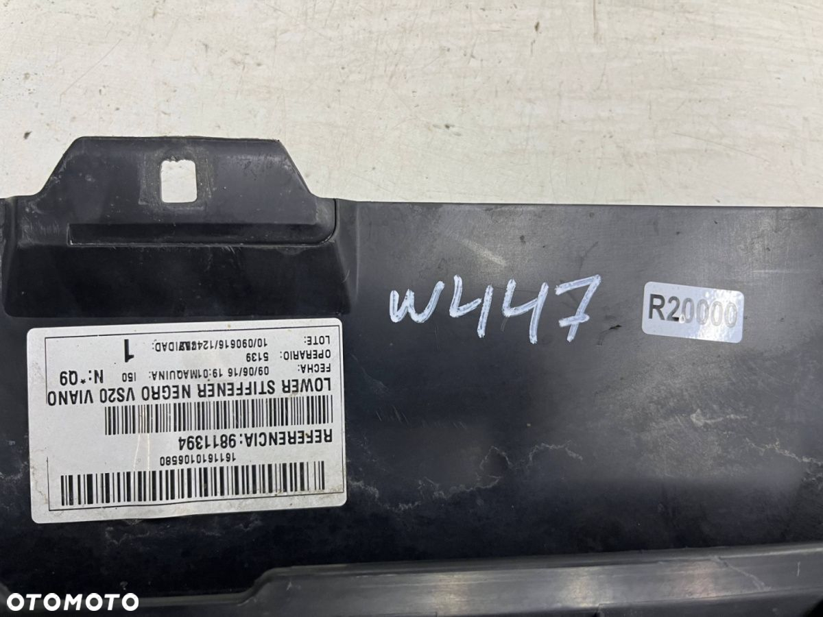 Osłona pod zderzak Mercedes W447 Vito 14-19r. przednia płyta dolna podwozia pod silnik a4478850036 - 10