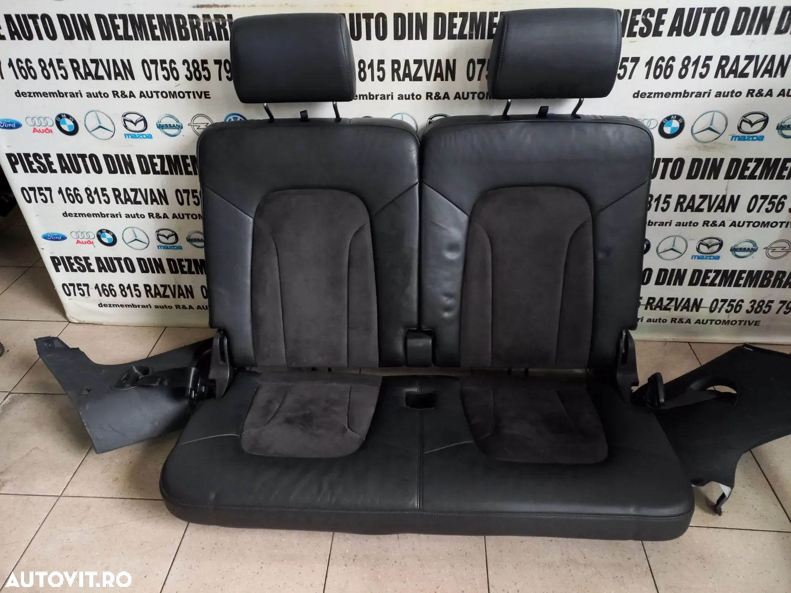 Scaune Spate Bancheta Locurile 6 Si 7 Din Piele Audi Q7 4L An 2006-2007-2008-2009-2010-2011-2012-20 - 4