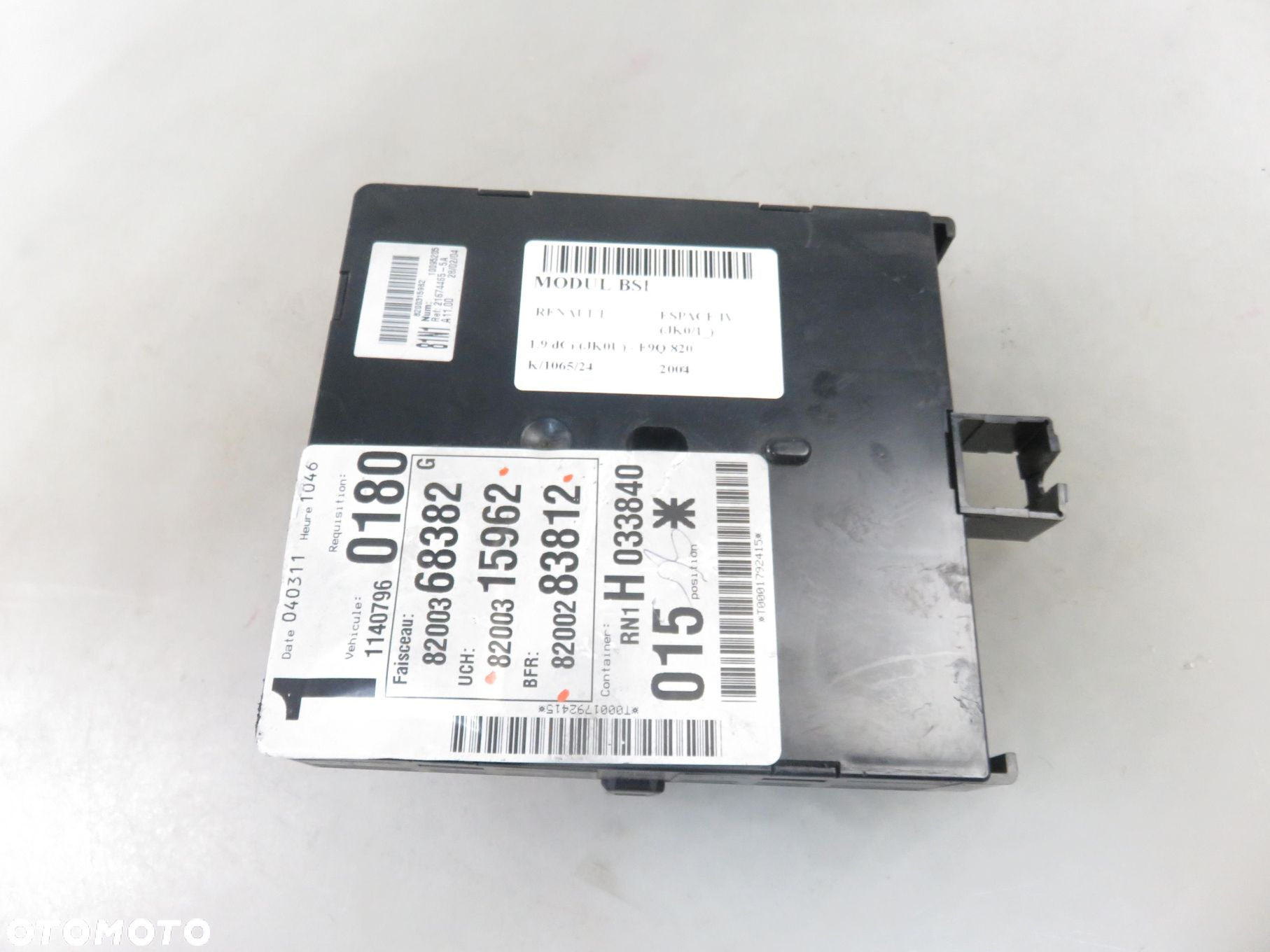 BSI RENAULT ESPACE IV 1.9 dCi 8200315962 8200283812 - 7