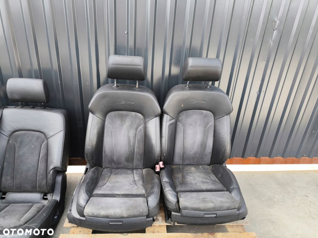 FOTEL FOTELE AUDI Q7 4L 7 OSÓB SKÓRA ALCANTARA S LINE BOSE KOMPLET - 6