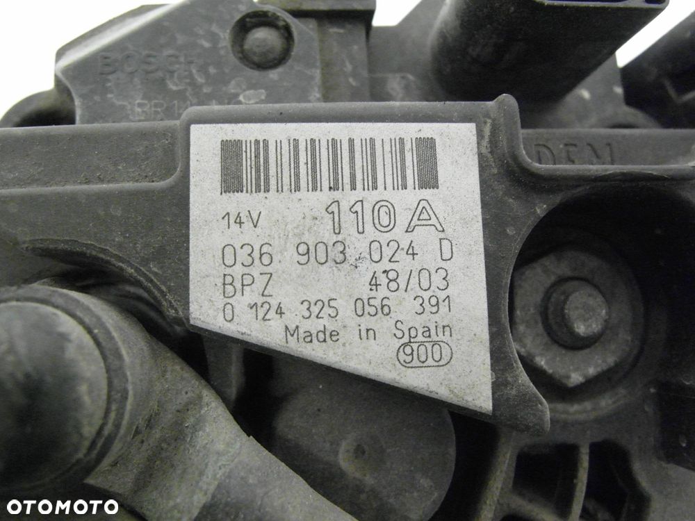 ALTERNATOR SEAT IBIZA III (6L1) 1.4 036903024D - 9