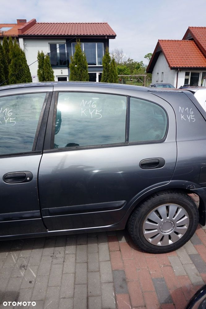 DRZWI TYLNE LEWE ALMERA II N16 LIFT 5D HB KY5  SZARY NISSAN 2003-2006 - 1