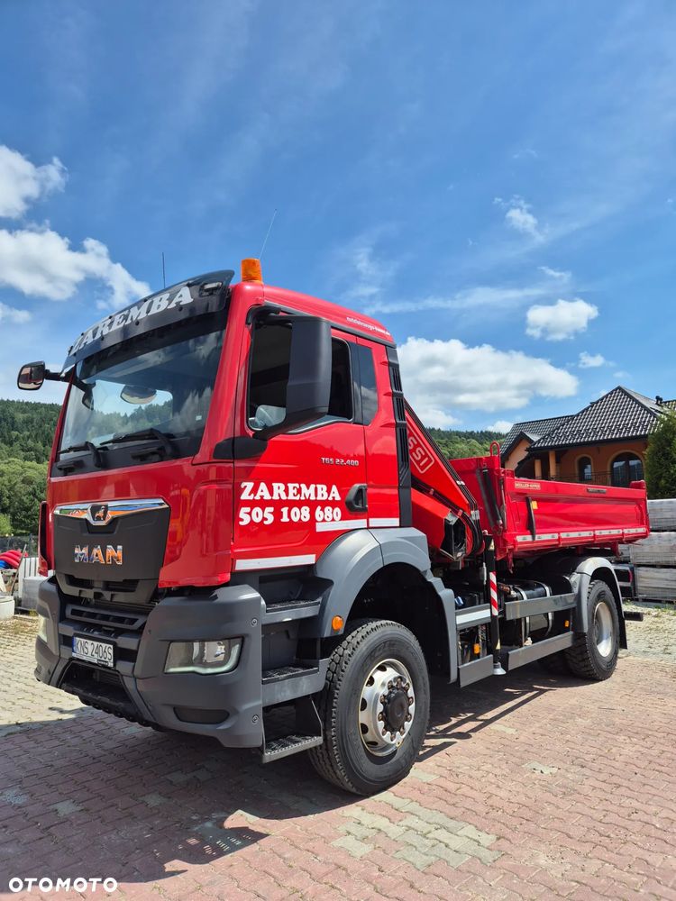 MAN wywrotka 4x4 hds kran Fassi 155 - 10