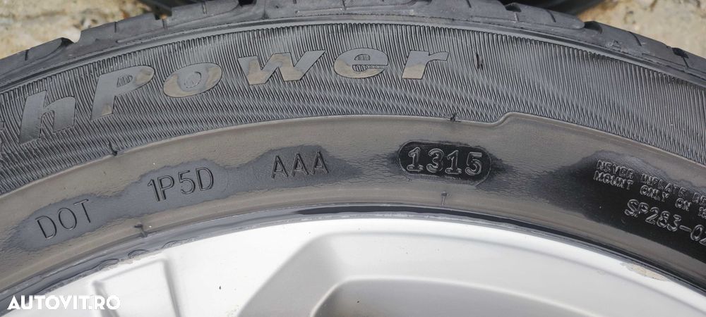 Set jante aliaj 18 cu anvelope de vara Bridgestone 235/50ZR18 - 2