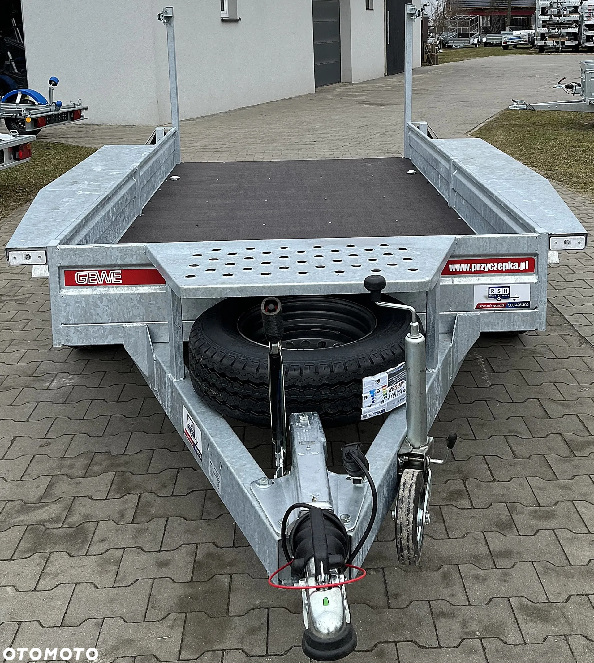 GEWE Przyczepa do przewozu minikoparki GEWE typ P3500 299x148 cm DMC: 2700 kg - 10