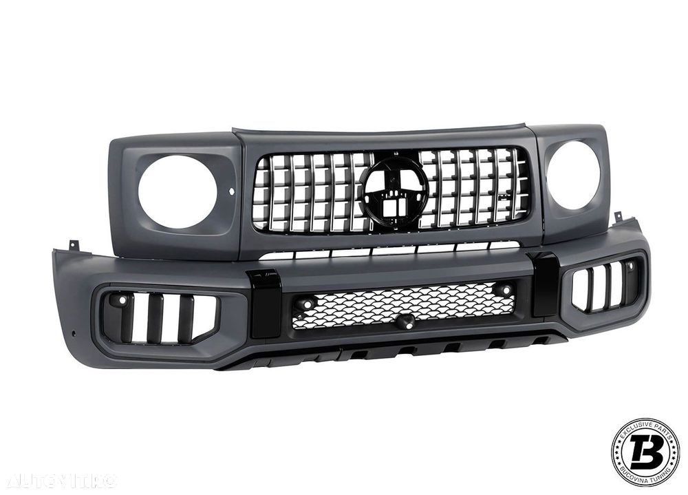 Bara Fata Grila Si Carcasa Faruri compatibil cu Mercedes G Class W465 63 Design - 2