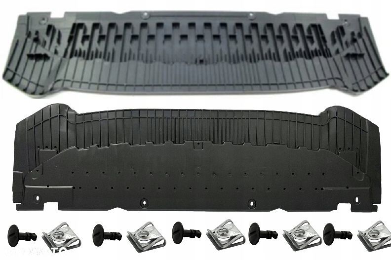 AUDI A4 B8 A5 8T 2007-2011 Osłona pod ZDERZAK CHŁODNICĘ SPINKI - 1