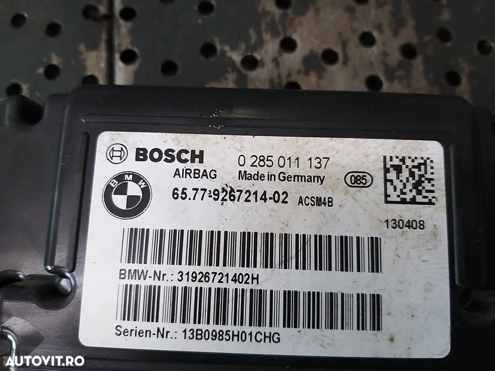 Modul calculator airbag bmw seria 3 f30 6577926721402 0285011137 31926721402 - 2