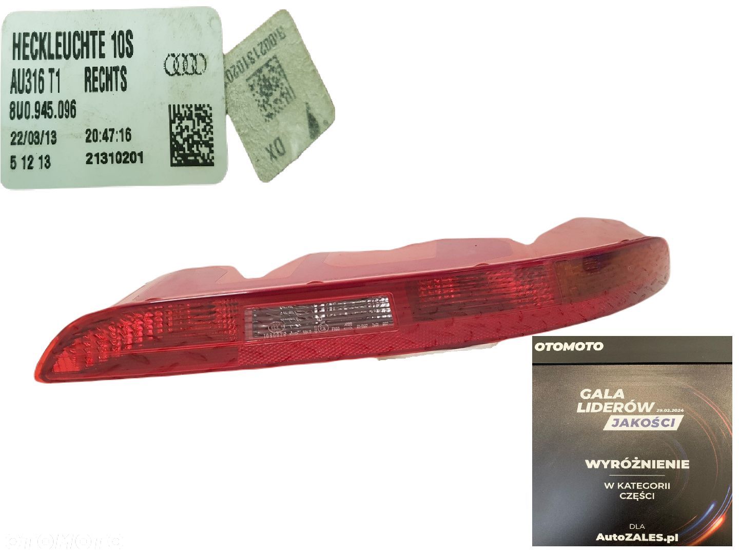 ORYGINALNA TYLNA PRAWA TYŁ PRAWA LAMPA W ZDERZAK AUDI Q3 I 1 11-14 8U0 8U0945096 - 1