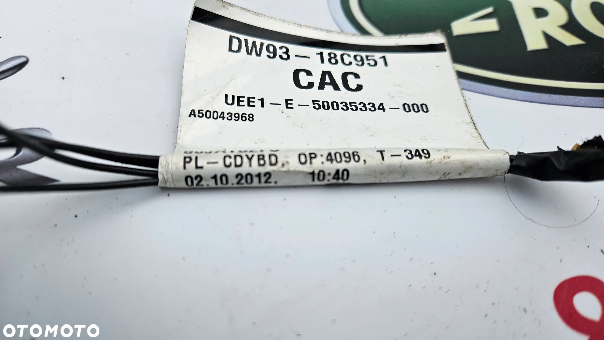 Jaguar XJ 351 Instalacja lewa komory bagażnika Wiązka tył lewy Przewody wzmacniacza DW93-18C951-CAC - 16