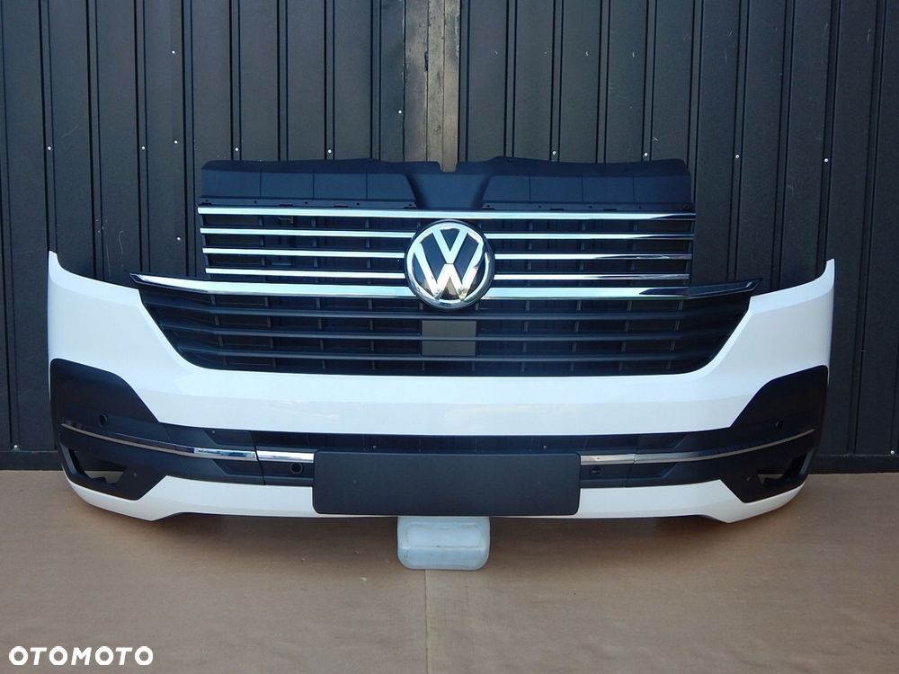 VW T6.1 T6 MULTIVAN zderzak PDC przód grill KOMPLETNY BIAŁY LB9A IGŁA