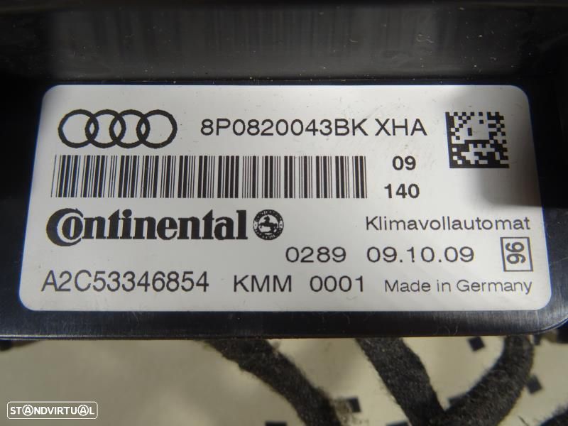 Climatronic / Comando Sofagem / Chaufagem Audi A3 (8P1)  8P0820043bk / - 7