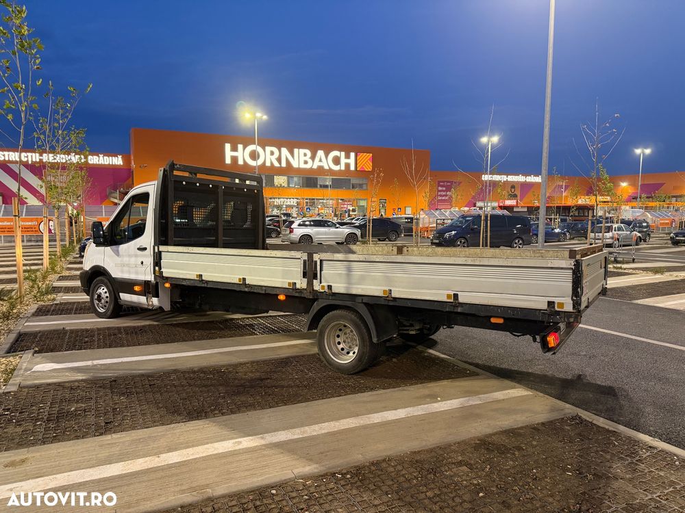 Ford Transit 2016 2.2 Punte Dubla L4 L5 XL XXL Bena 5.5m lunga TVA luata din reprezentanța Ford RO Km reali carte service Istoric Fără probleme Bena Aluminiu Dokka Camioneta NU Mercedes Sprinter VW crafter Boxer Pick-Up 4 bucăți disponibile diferite marim - 12