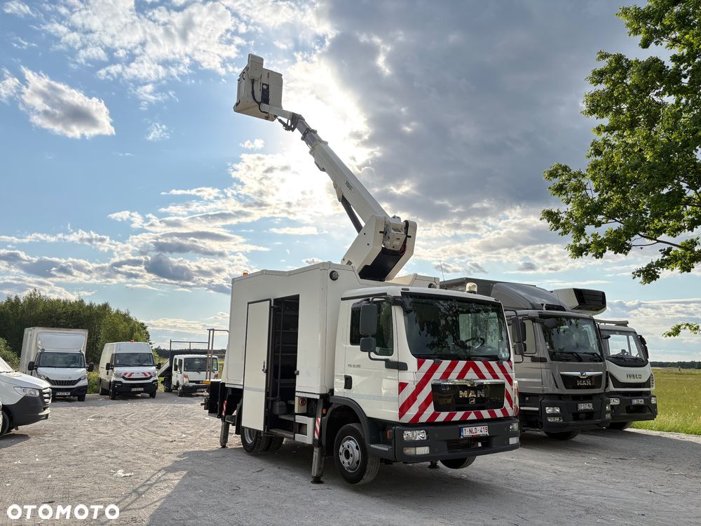 MAN TGL 12.180 | PODNOŚNIK KOSZOWY | 17,6M | VERSALIFT | 265 KG | ZABUDOWA SERWISOWA | 2X WEBASTO | NOWE OPONY | SPROWADZONY | SUPER STAN - 11