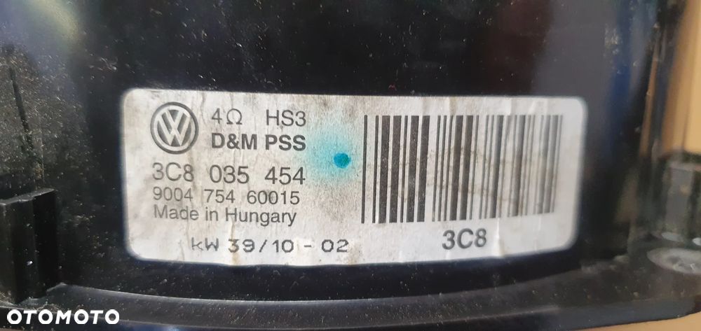 Głośnik drzwi lewy prawy przód przedni VW Passat B7 3C8035454 - 6