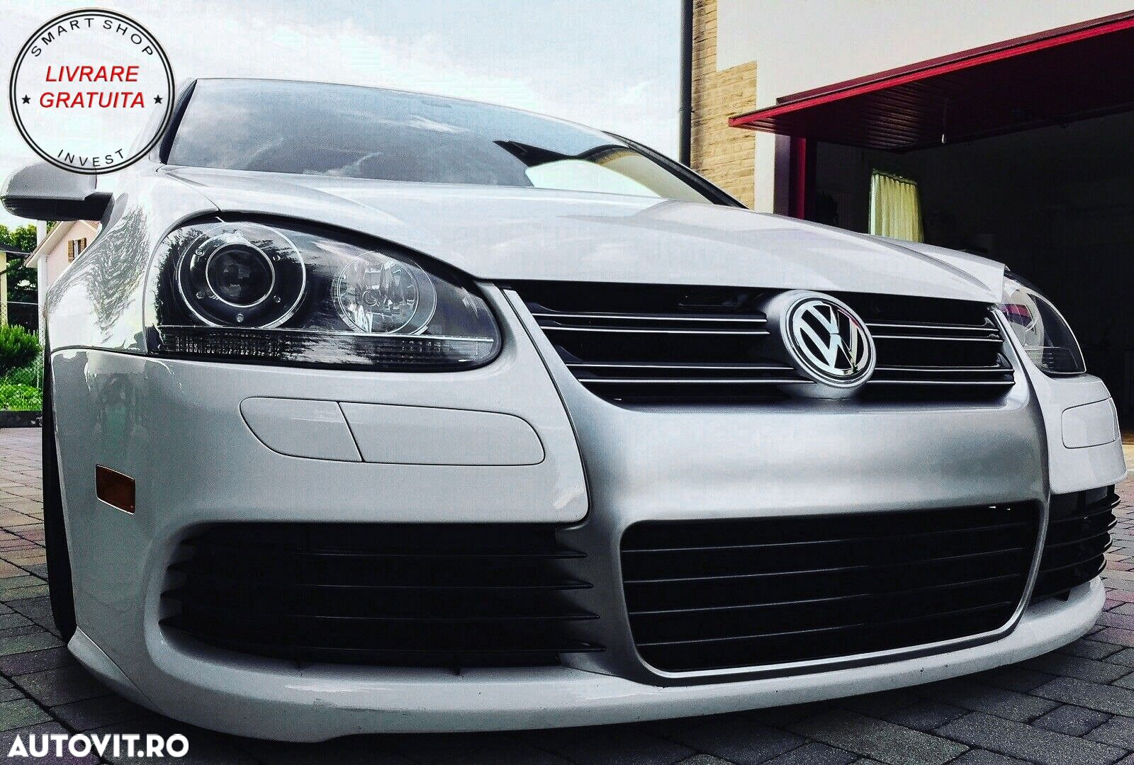 Grila Centrala VW Golf 5 V (2003-2007) R32 Design Brushed Aluminium- livrare gratuita - 6