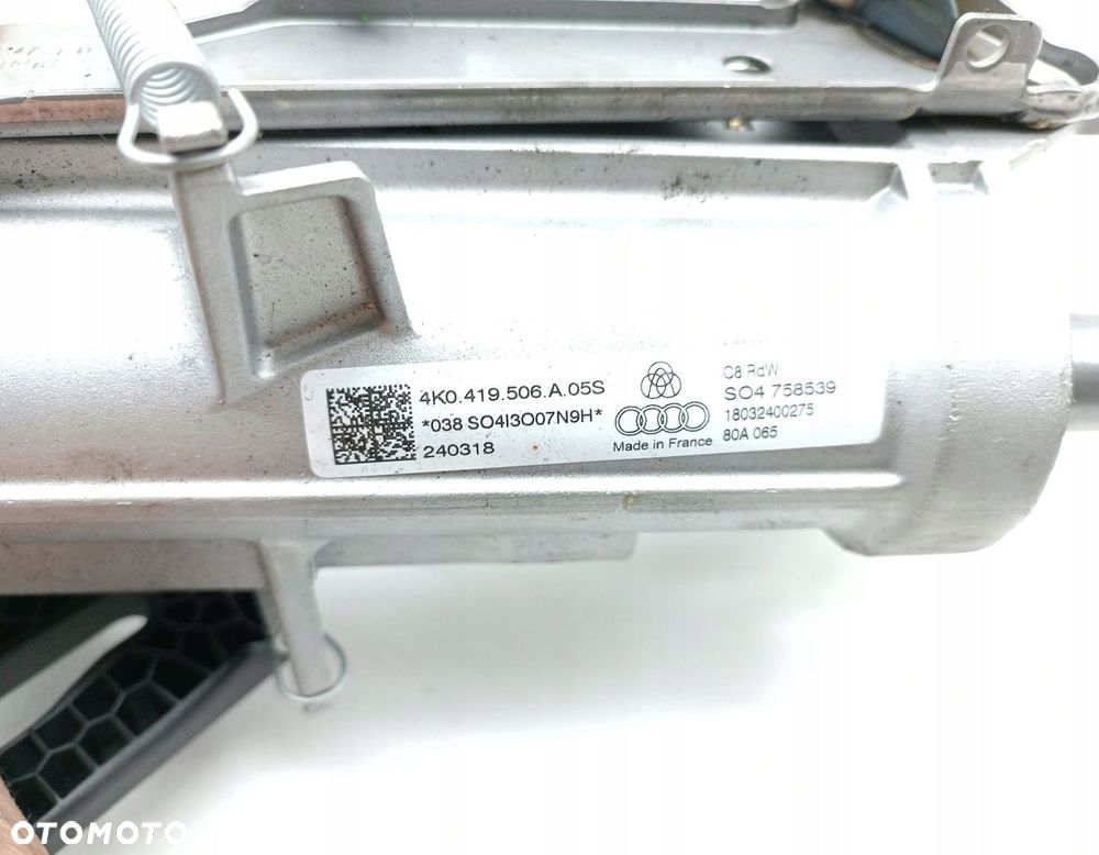 KOLUMNA KIEROWNICZA BLOKADA AUDI A7 C8 4K 4K0419506A 3Q0905861A - 5