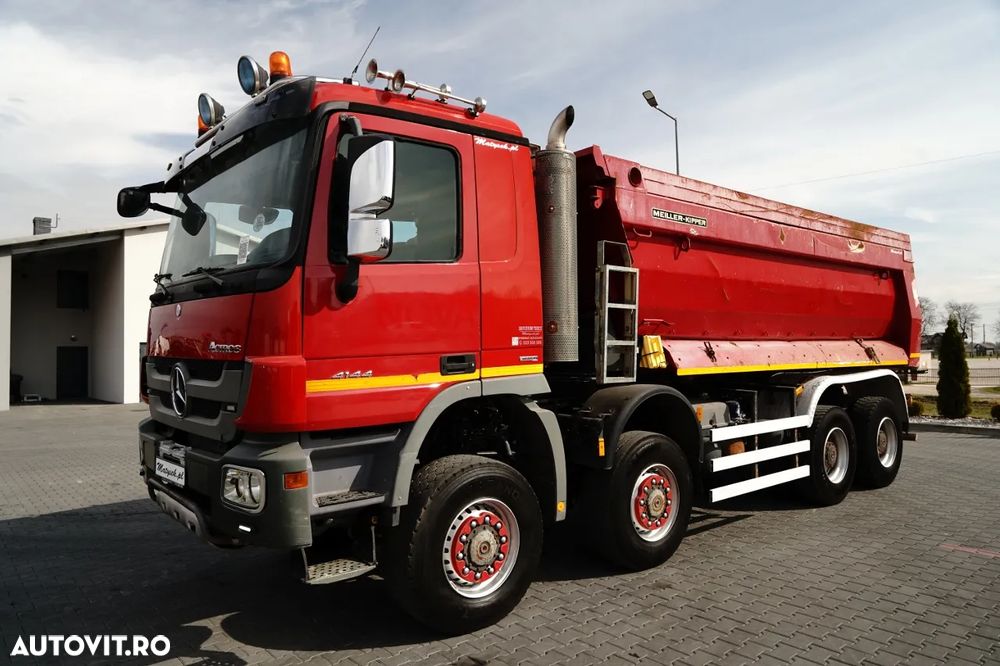 Mercedes-Benz ACTROS 4144 / 8x8 / BASCULATOR SPATE / MEILLER KIPPER / EURO 5 - 8