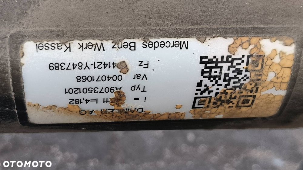 MOST TYLNY MERCDES-BENZ SPRINTER W907 314CDI 46:11 9063533910 - 8