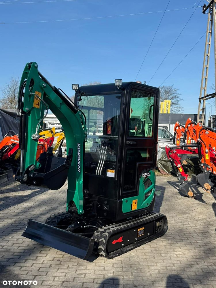 Kingway SV15 JOISTICK KABINA Ramię skr 1500kg 3 łyżki 3-cyl SILNIK 25KM D - 35