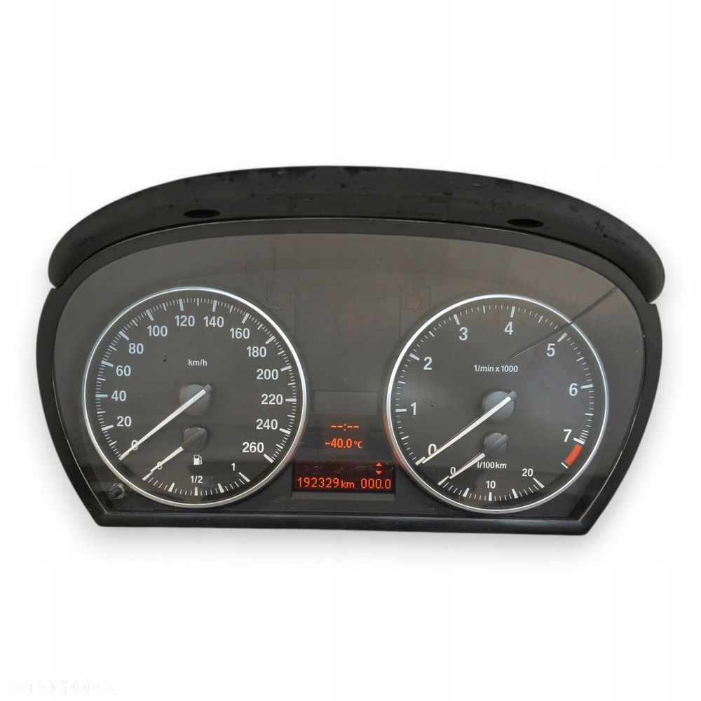 LICZNIK ZEGARY 9143819-01 BMW E90 E92 E93 2.0 B Benzyna 192 329km eu 07-12 - 1
