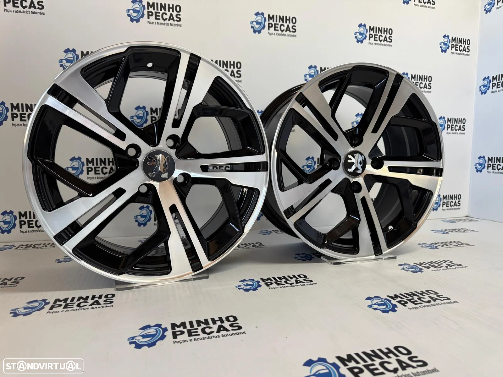 Jantes Look Peugeot 3008 GT em 16 (4x108) Preto e Polido - 2