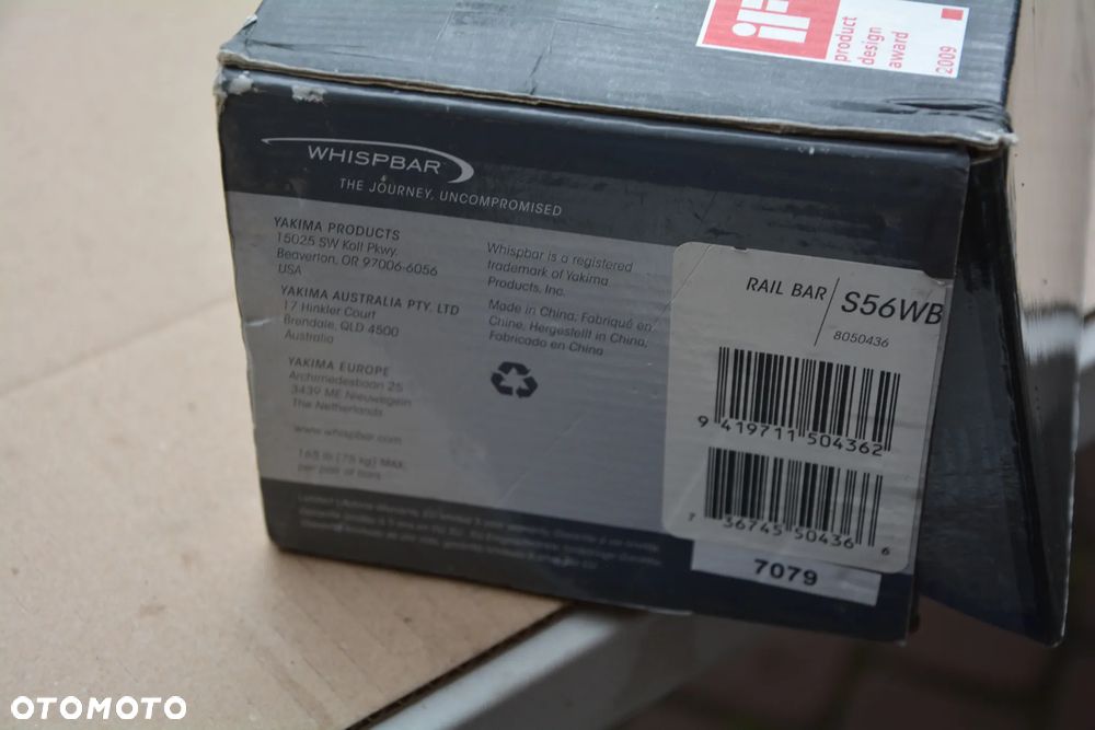 Whispbar Rail czarny (970-1030mm) bagażnik bazowy S56WB - 3