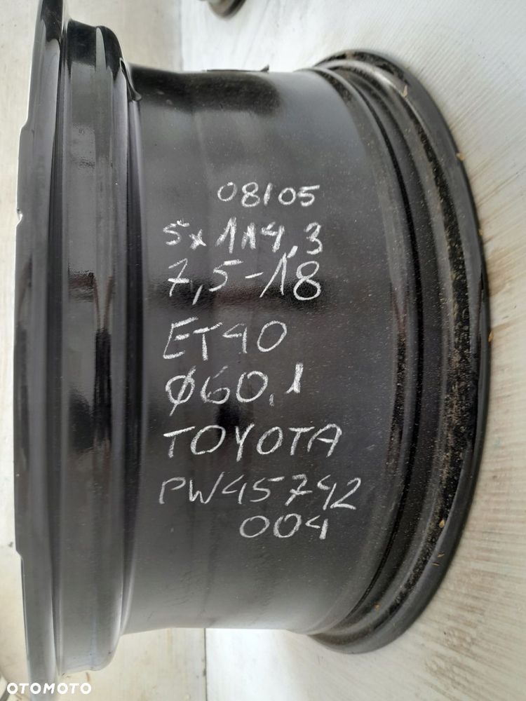 Felga aluminiowa Toyota OE PW45742004 7.5" x 18" 5x114.3 ET40 - 8