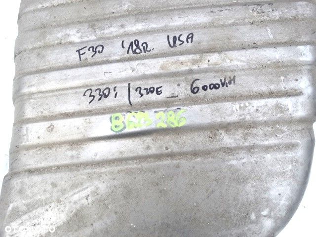 BMW 3 F30 330i 330e B48 2.0 Tłumik Wydech Katalizator Komplet Oryginał Środkowy Tylny końcowy 8623286 7627071 8623285 - 4