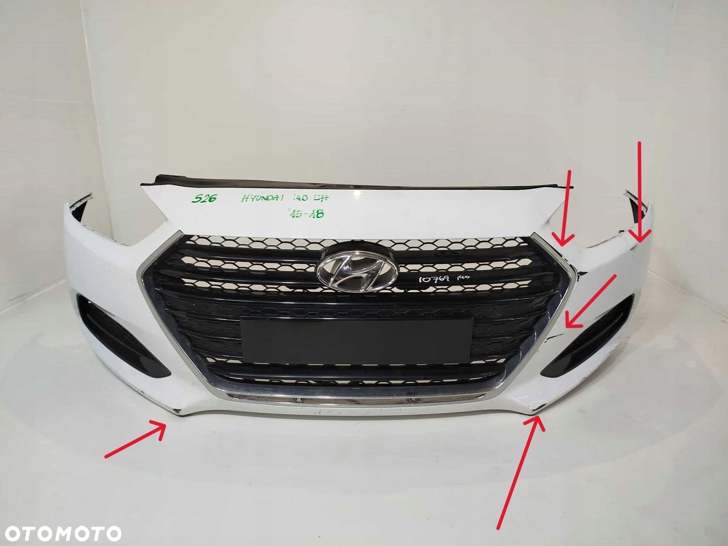 ZDERZAK PRZEDNI GRILL HYUNDAI I40 LIFT 15-18 - 1