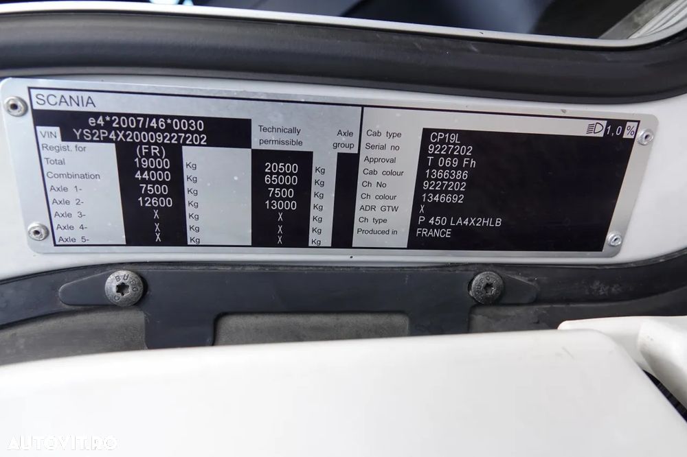 Scania P 450 / RETARDER / TRACTOR PENTRU LOHR / PENTRU EURO LOHR / AER CONDIȚIONAT PARCARE / EURO 6 - 37