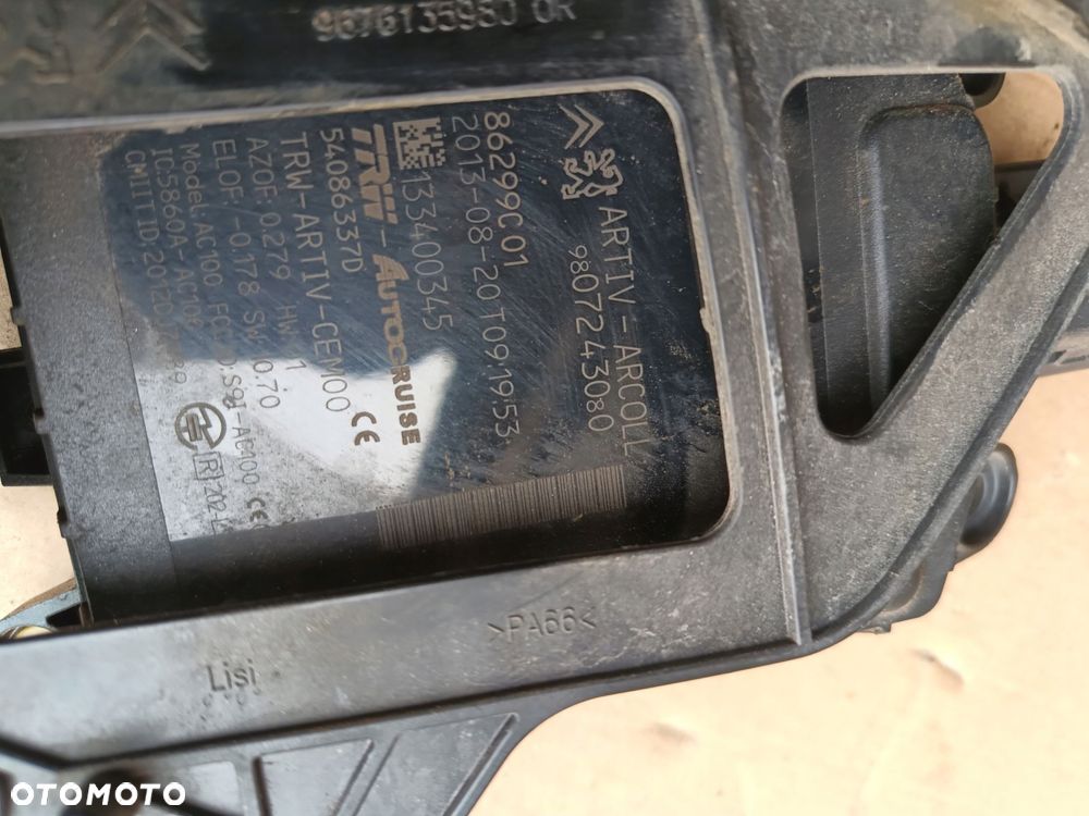 citroen c4 ii picasso 13- radar sensor uchwyt 9807243080 9676135980 peugeot - 3