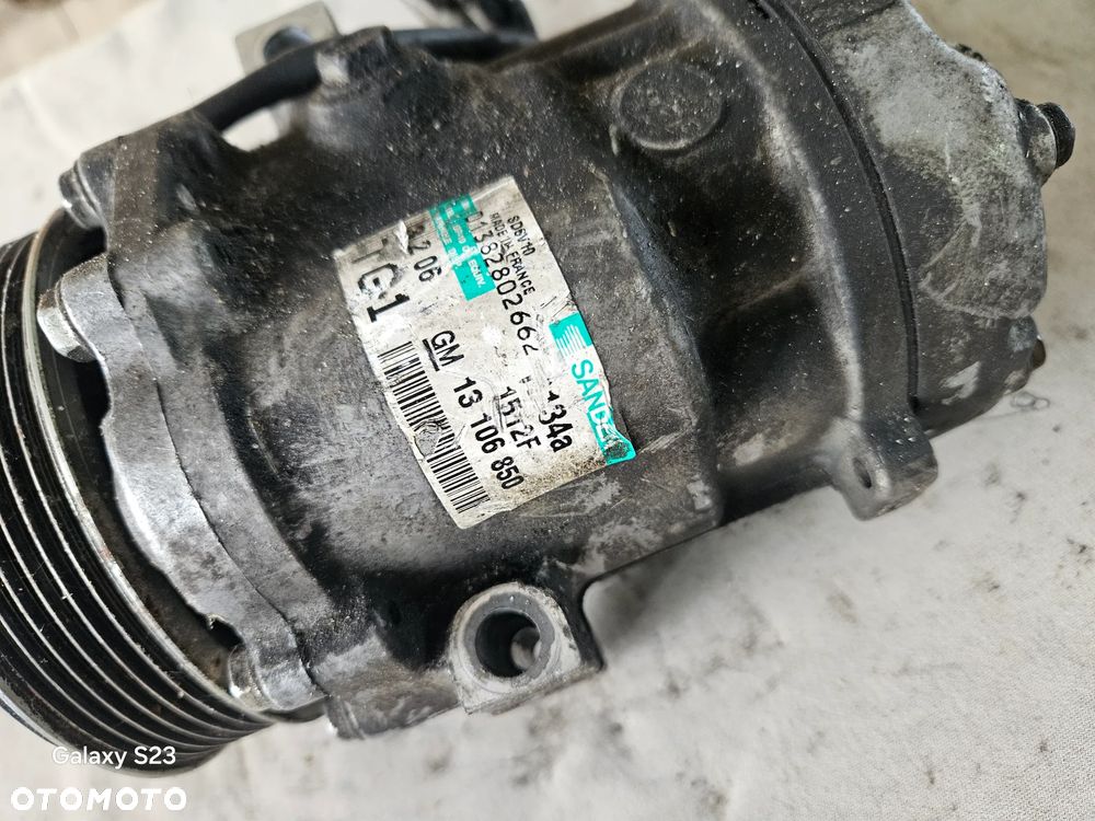 Sprężarka kompresor klimatyzacji Opel Corsa C Agila A Meriva A 1,3 CDTI 13106850 TG1 - 2