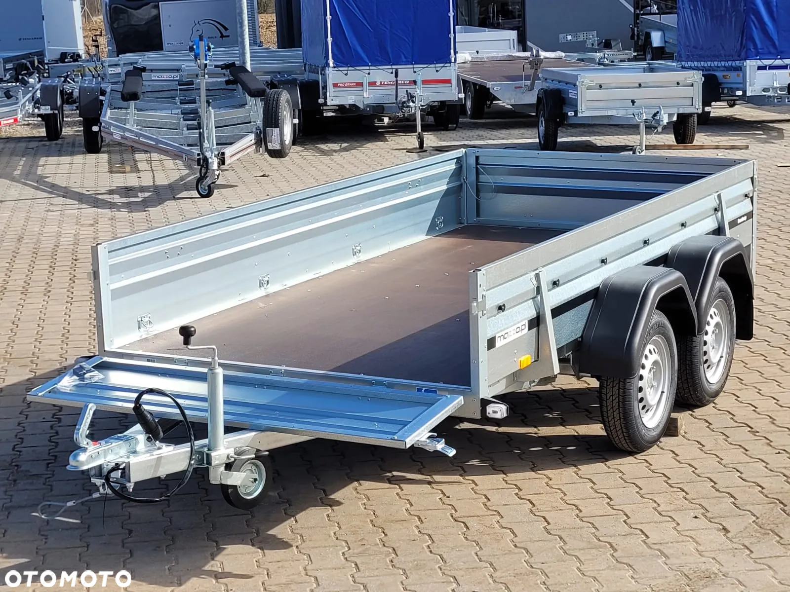 Brenderup Dostawa przyczepa 2-osiowa 304x153x40cm DMC750kg WYSOKA WZMOCNIONA BURTA - 3