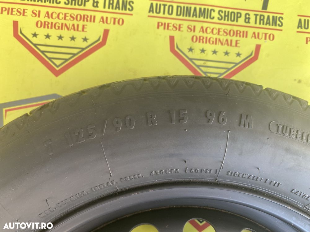 Roata rezerva slim originala  BMW 125 90 15 5X112 E46 Seria 3 318D - 4