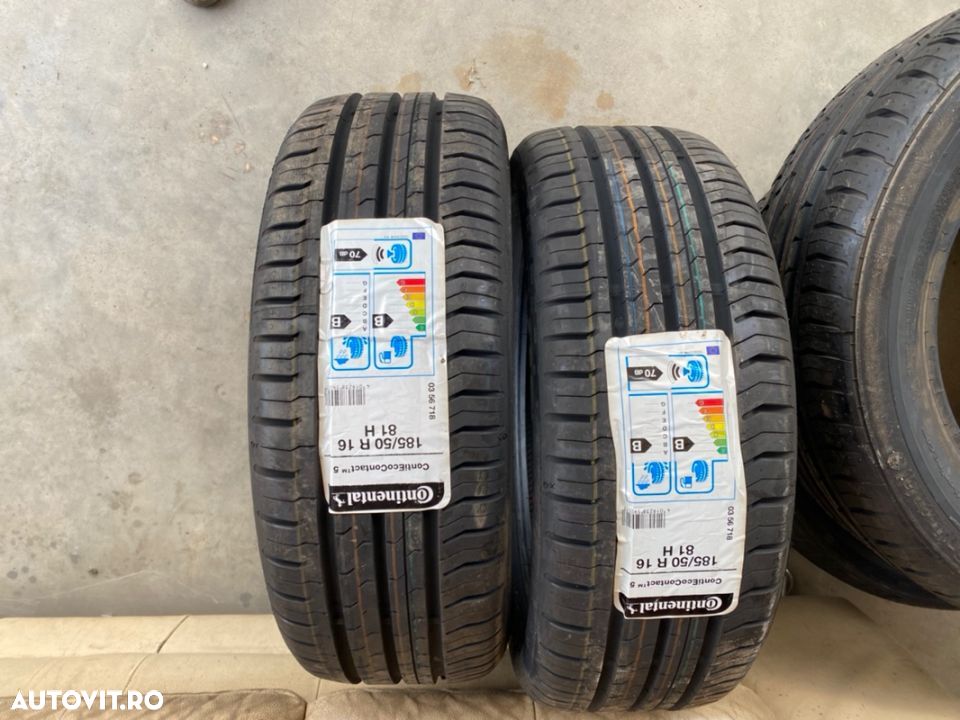 vand 2 anvelope 185/60/16 continental de vară noi - 1