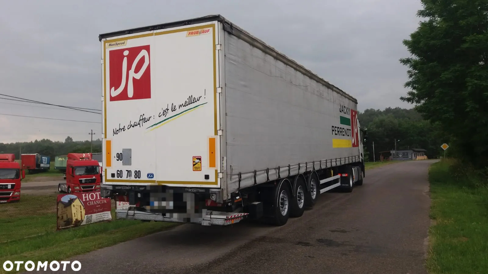 Fruehauf Firanka/ mocna podłoga/ winda / oś podnoszona - 3
