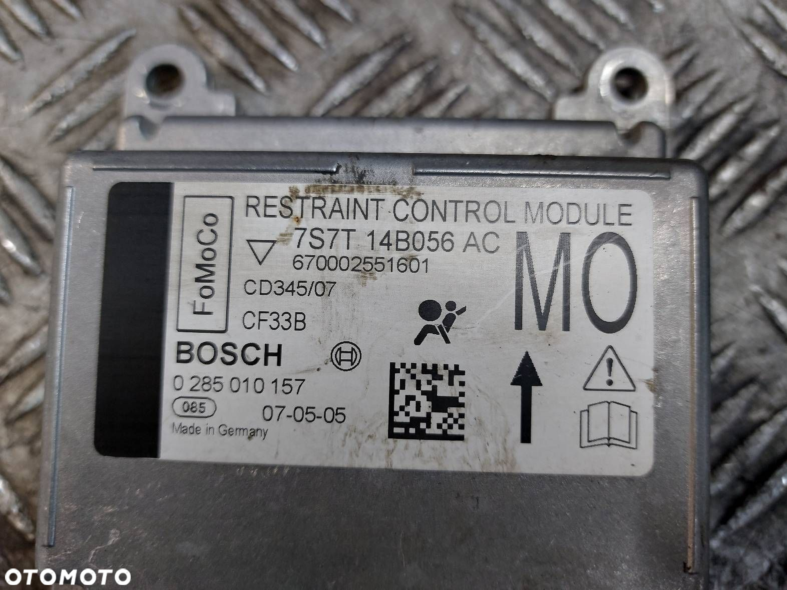 ZESTAW AIRBAG KOKPIT DESKA MODUŁ AIRBAG PASY MONDEO MK4 7S7T-14B056-AC - 5