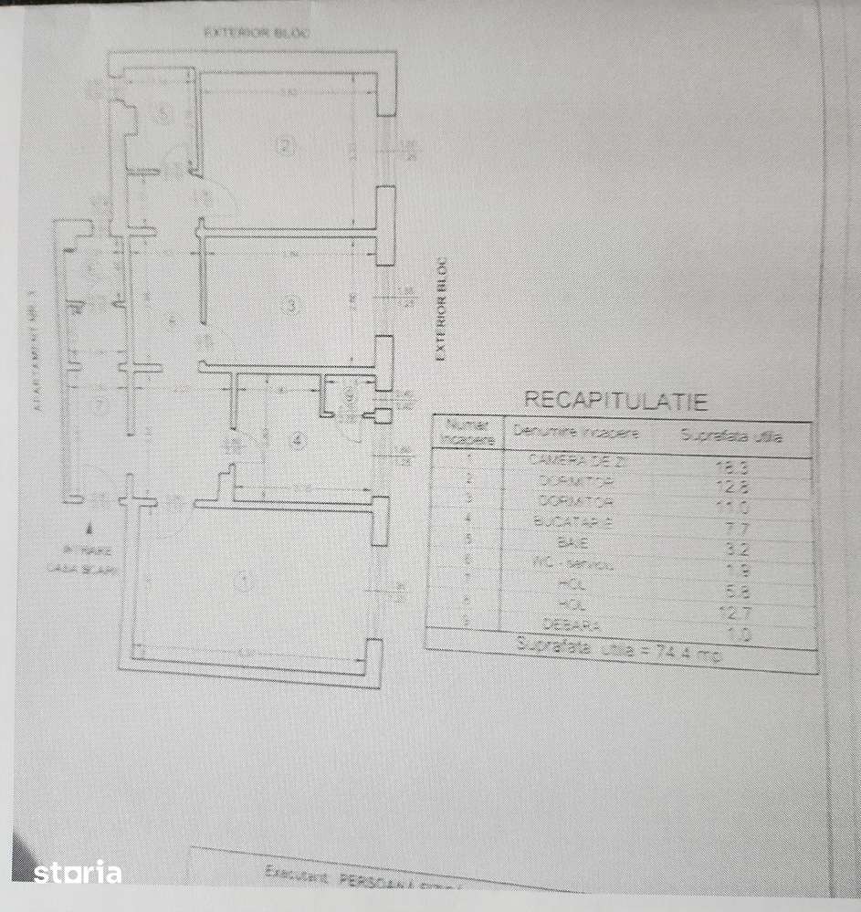 Apartament cu 3 camere decomandat Cornisa Bistritei — fotografia 1