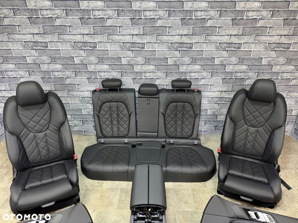 BMW X5 G05 WNĘTRZE FOTELE KANAPA BOCZKI M-PAKIET SKÓRA PODGRZEWANE SCHWARZ - 4