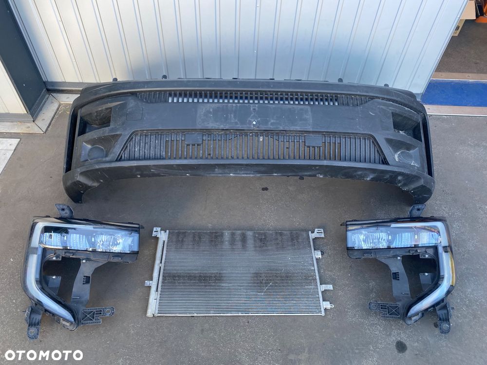 RENAULT MASTER 4 IV , 5 V  25-> Kompletne lampy przednie full led ledowe lampa przednia lewa prawa Reflektory reflektor lewy prawy + ZDERZAK PRZEDNI PRZÓD + chłodnica klimatyzacji 921004663R  260609073R  260106174R lift - 2