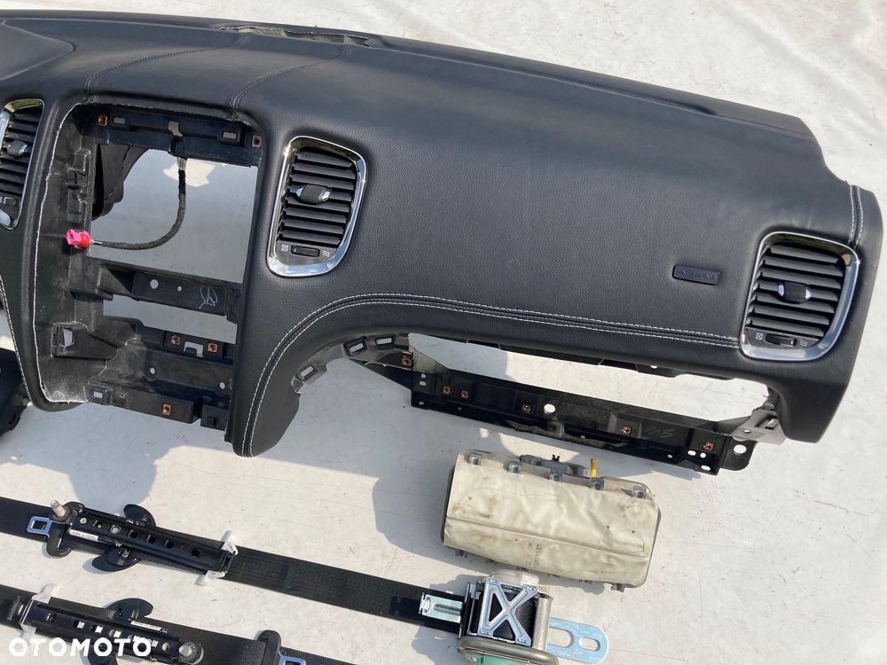 DODGE DURANGO DESKA SZYTA SKÓRA NIĆ KONSOLA KOKPIT PULPIT PÓŁKA PARAPET AIR BAG PODUSZKI POWIETRZNE KIEROWCY PASAŻERA AIRBAG PASY PAS KURTYNY AIR BAG FOTELA W FOTEL KOLAN  Okazja Raz2 !!! - 6