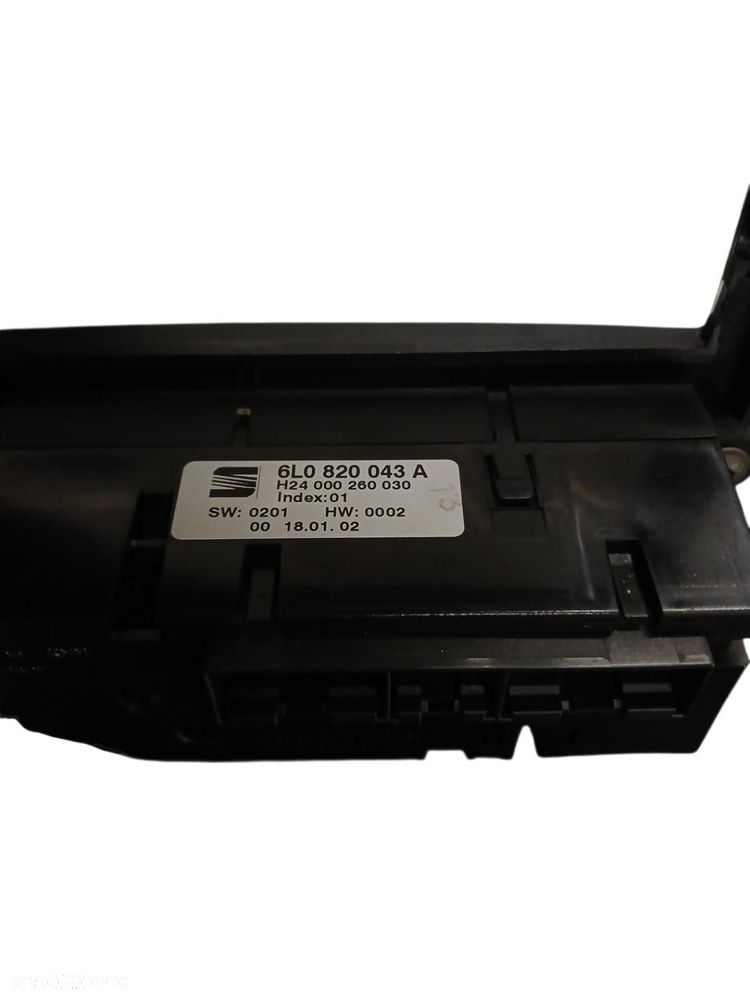 PANEL KLIMATYZACJI RAMKA SEAT IBIZA 6L 6L0820043A - 3
