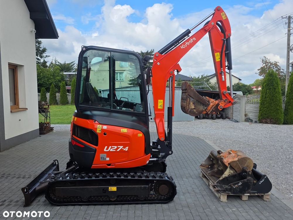 Kubota U 27 - 4 mini koparka Kubota sprowadzona 5 łyżek szybkozłącze piękna w oryginale 1 właściciel najdłuższe ramie long - 2
