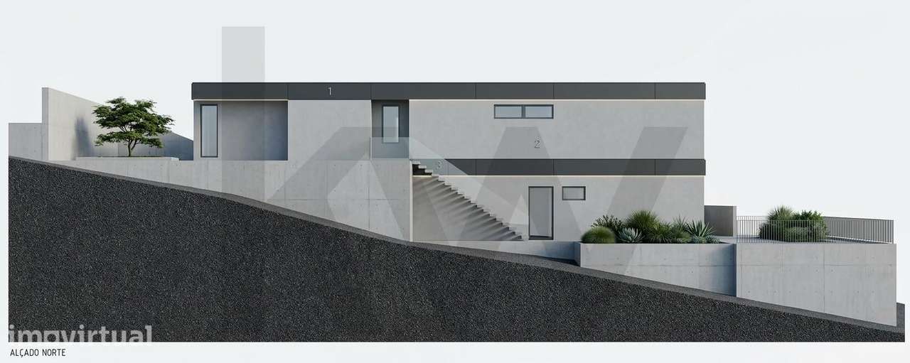 Terreno Urbano para Construção com 700 m2 - com projeto para moradia T - Grande imagem: 5/15