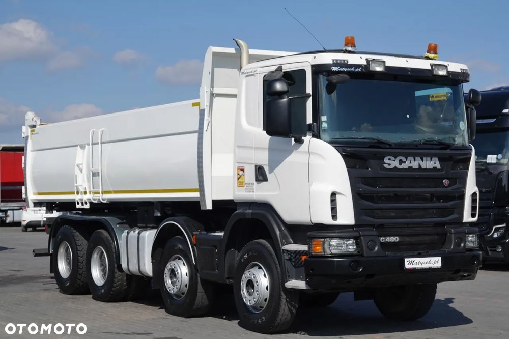 Scania G 480 / 8x4 / WYWROTKA / HYDROBURTA / BORDMATIC / MANUAL - 16