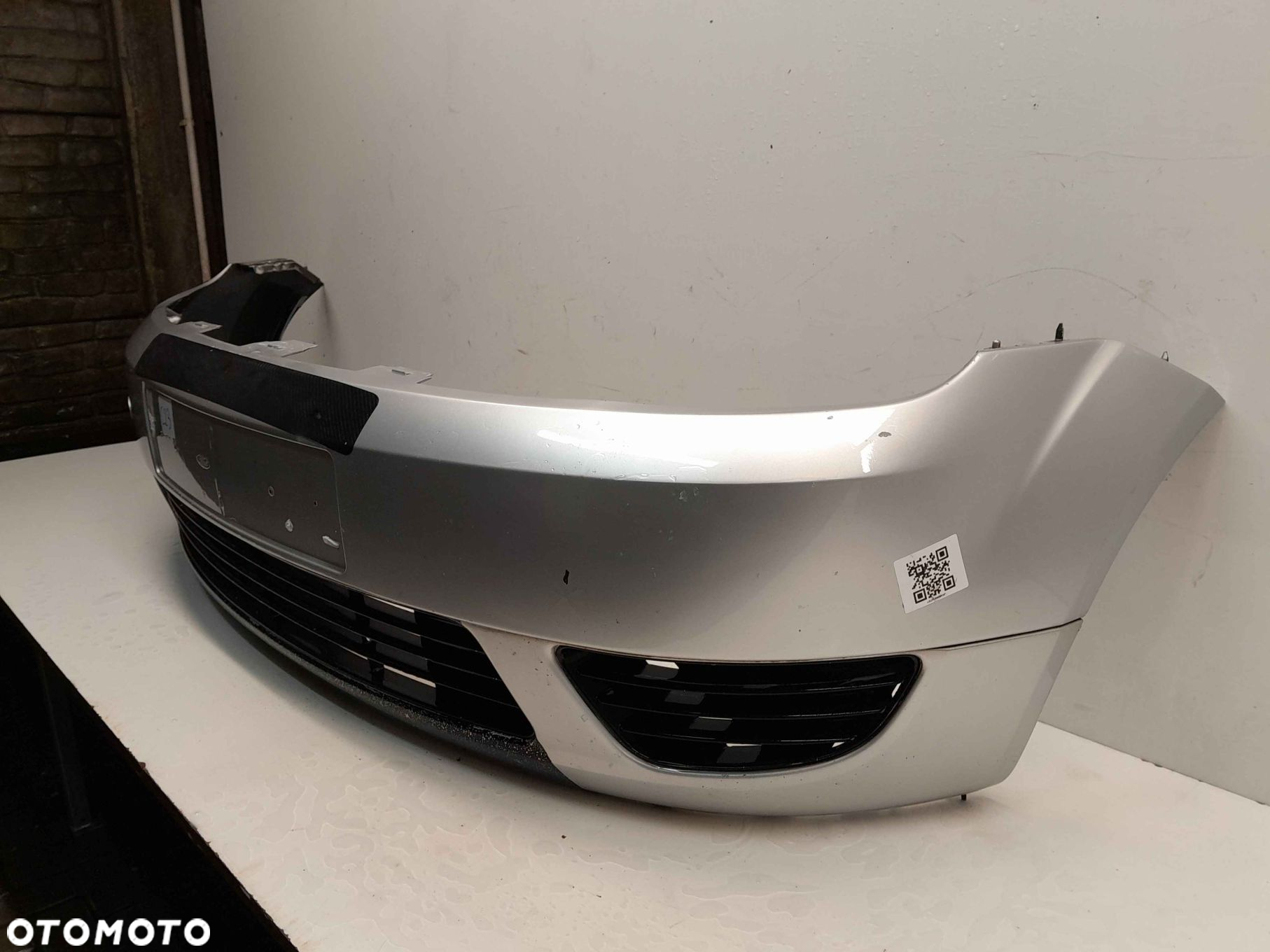 ^ ZDERZAK PRZÓD PRZEDNI FORD FIESTA MK.6 6 VI 62 SREBRNY - 3