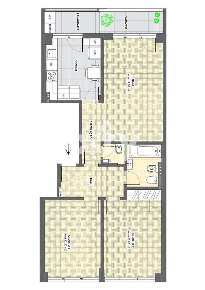 T2 Telheiras/Carnide totalmente remodelado e a estrear para Arrendamen - Grande imagem: 2/25