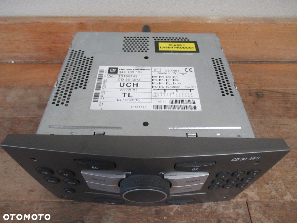 RADIO CD WYŚWIETLACZ CD30 MP3 OPEL ASTRA 3 III H 13190742 - 2