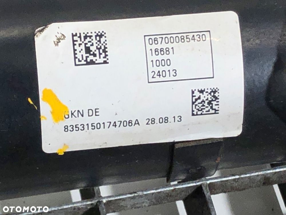 WAŁ NAPĘDOWY  MASERATI QUATTROPORTE VI 2012 - 2022 3.0 S Q4 302 kW [411 KM] benzyna 2013 - 2022 - 8